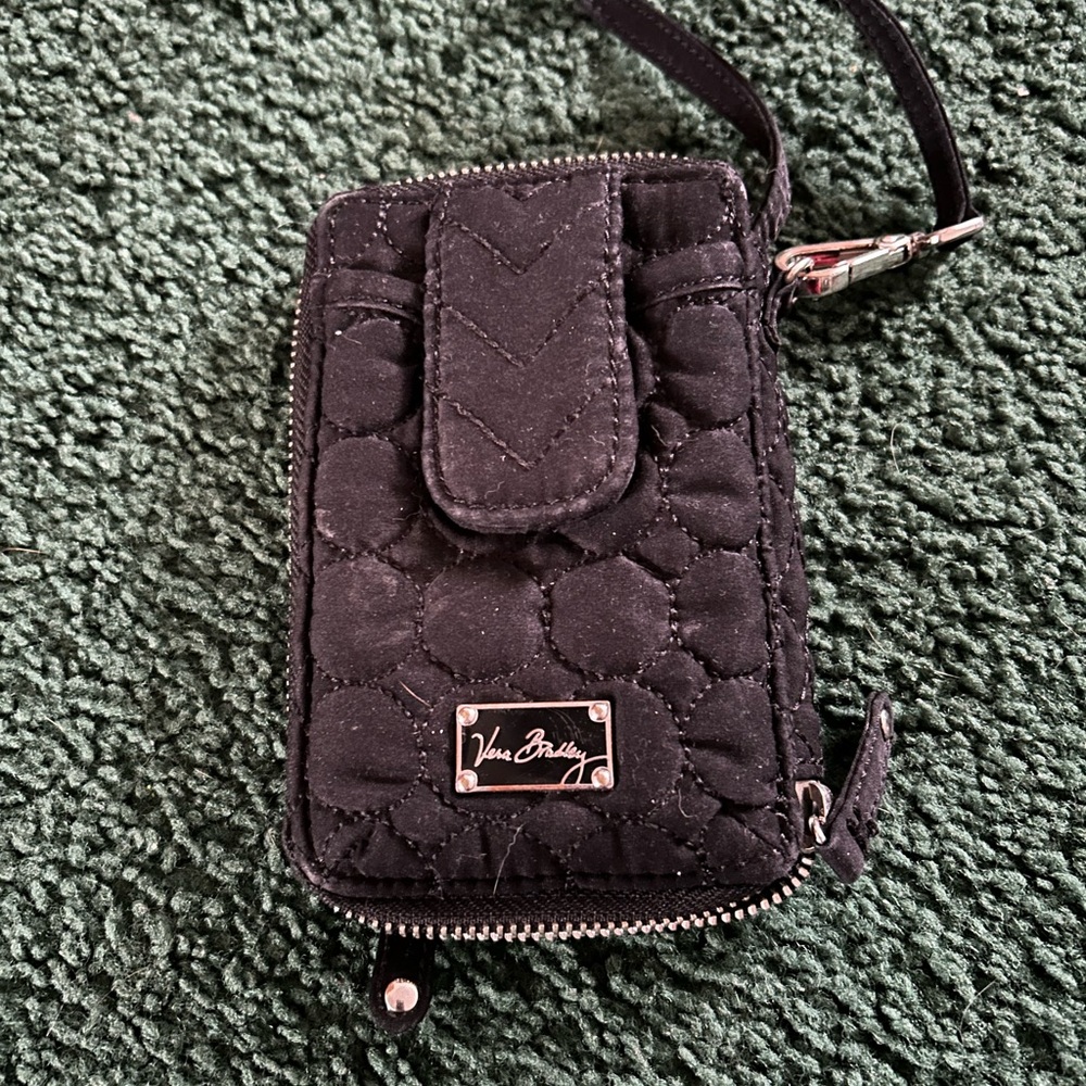 Vera Bradley Black Quilted Phone Case
